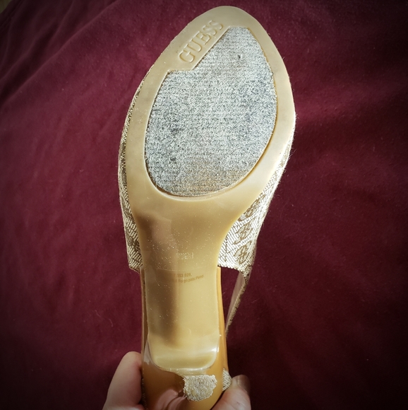 GUESS Hondo Stiletto Platform Pumps, brown G print - Picture 6 of 11